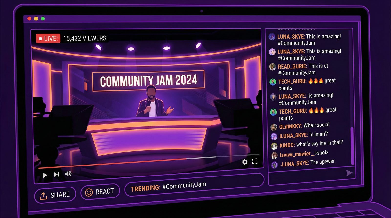 抖荫短视频视频社区互动场景