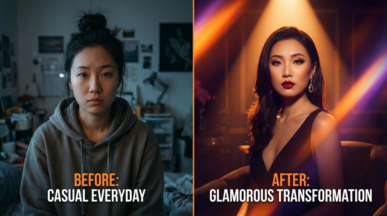 抖荫短视频反差变装视频